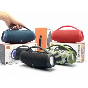 Boombox3 Mini Wireless Speaker with RGB Lights Portable Outdoor Loud Bass Plastic Speaker Party Boombox