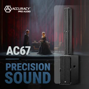 [Brand New]Accuracy Pro Audio AC67 3 Way Column Array Sound System Perfect Full Range Professional Active Column Speaker