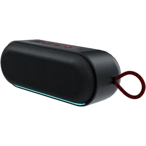 Bt V5.4 Portable Wireless Speaker 1200mAh Black ABS Party Smart Speaker Box for Outdoor Home Play