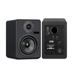 C6 Series Professional 6-Inch Studio Monitor Speakers for Studio Church Senior Wood