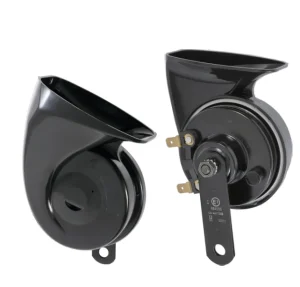 CE Certified 12V/24V Car Snail Horn Dual Tone Automotive Alarm Horn ABS Tweeter & Woofer 120dB Car Coaxial Speaker