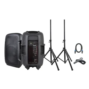 CMD15AQX-Combo 15 Inch Professional Audio PA System Equipment Powered Speaker Portable Sound System
