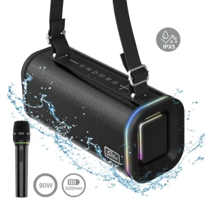 CQS-S663 Portable 80W 9200mAh Battery Power Support Multifunction Speakers Subwoofer Deep Bass Luxury BT TWS PC Gaming Wireless