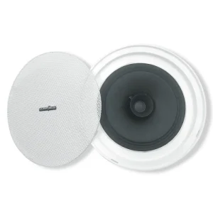 CR410 Frameless Coaxial Ceiling Speaker Public Address Mini Size Background Music Hearing Flush-mounted Recessed Speakers