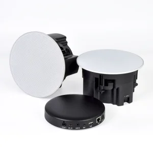 CS-8 WiFi & Blue Tooth Ceiling Speaker Audio Amplifier Streamer IPX6 Waterproof Remote Control App Support for Outdoor Home