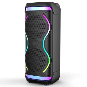CS 8809 Portable Speaker with RGB LED Lights 2000-3000mAh Battery for Party & Karaoke