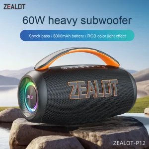 Caixa De Som Potente Original P12 60W Sound Rich High Power Outdoor Waterproof Speaker Bass High Quality Loud