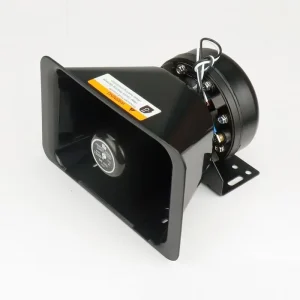 Car Alarm Black Square Mouth Horn 200W 300W 400W Standard Fitment 12V Universal Speaker 24 Warranty