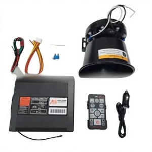 Car Alarm Internal Magnetic Cylindrical Speaker 200W Set Wireless Remote Control Vehicle Loudspeaker 12V Universal