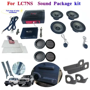 Car Audio Speaker System Set Subwoofer Amplifier Super Deep Bass Full Range Sound for Lander Cruiser LC76 Lc79 LC100 Upgrade