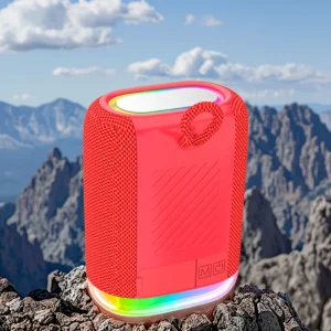 Car Motorcycle Portable 5.3 Speaker RGB LED IPX5 Waterproof Mini Super Bass Color Changing Surround Sound