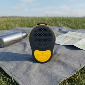 Clip-On BT Speaker IPX5 Waterproof 10H Playtime Built-in Mic Ultra-Light Wearable for Running Hiking Work Outdoor