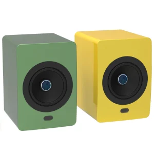 Coaxial Bluetooth Optical and RCA Bookshelf 2.0 Speakers Near Field Active Tri Amped 200W Studio Monitor Speaker With HD MI ARC