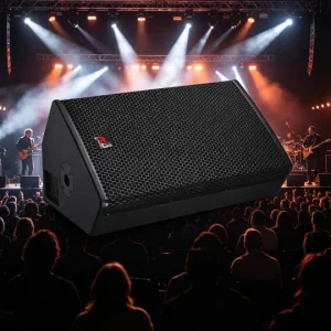 Coaxial Stage Monitor Passive Line Array System 400W Output Plywood Wood Speakers 8 Ohm Impedance