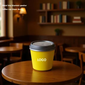 Coffee Cup Creative Gift Portable Audio Outdoor Use Battery Powered Bluetooths Bt Wireless Mini Speaker