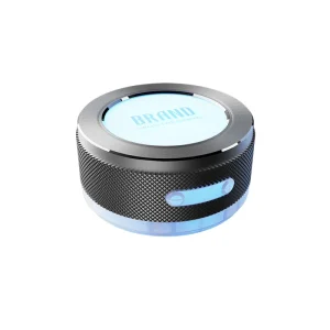 Colorful LED Light Bone Conduction Speaker with for 5.3 Mini Metal Case Suction Cup Mount Wireless Memory Card Support