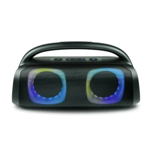 Colorful RGB LED Lighting Wireless MIC 50 100W Output Portable Speaker Heavy Bass Soundbar Outdoor USB Aux
