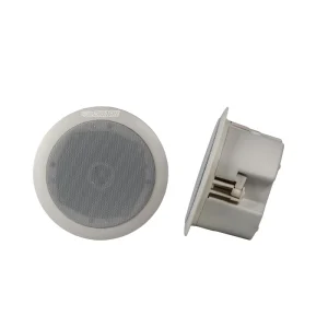 Commercial Flush Mounted Metal Grille Wide Dispersion Indoor Audio Ceiling Speaker for Office Mall Background Music