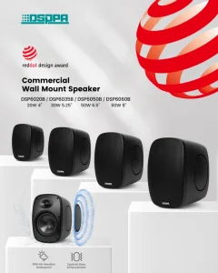 Commercial Wall Mounted Speaker Waterproof Wall Mounted Speaker for Spa Villa