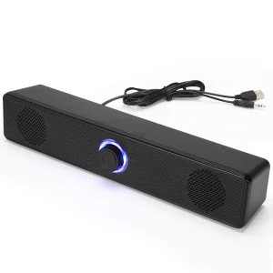 Computer Home Audio Desktop Speakers Laptop Home Long Portable USB Speakers Stereo Connection