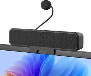 Computer Speakers with Detachable Mic Plug and Play Desktop Speakers