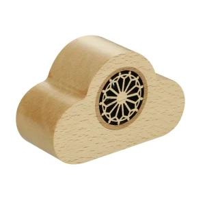Creative Retro Wooden V5.0 Speaker Portable Outdoor Sports Home Mini Smart Touch Control Rechargeable Battery