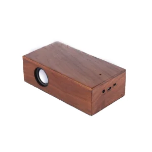 Creative Wooden Bamboo 5V Smart Magnetic Induction Resonance Speaker with USB Port