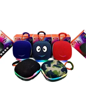 Cross Border Popular Face Speaker BS07 IPX4 Waterproof Portable Heavy Bass Outdoor RGB