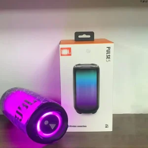 Cross-border PULSE5 5.0 Speaker Subwoofer with RGB LED Lights Plastic Cabinet Rhythmic Pulsating Music