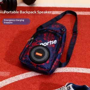 Cross shoulder Backpack Wireless for 5.3 Speaker Portable Mini Plastic Outdoor Large Volume