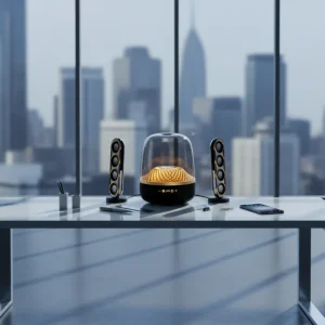 Crystal 5 Wireless Mini Speaker Heavy Bass Stereo Detachable Design RGB for V5.4 Computers Living Rooms