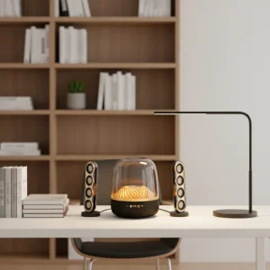 Crystal 5 Wireless for V5.4 Mini Speaker Heavy Bass Stereo Detachable Design RGB Computers Living Rooms Home
