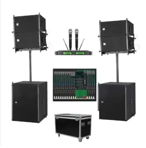Custom Active 10 Inch Passive Line Array Speakers System with 15Inch Subwoofer Active Speaker Sound System for Church