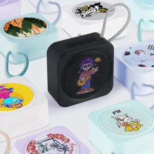Custom Color LOGO Multifunction Wireless Speaker BT5.3 Lanyard Outdoor Hiking Waterproof Mini Portable Wireless Speaker