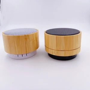 Custom Gifts 3W Mini Wooden Wireless Speaker Loudspeaker 300mAh Stereo Support TF AUX USB