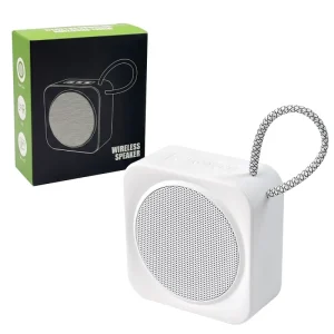 Custom LOGO Mini Wireless Speaker IPX5 Waterproof Outdoor Portable Lanyard Type-C Charging TF Card Slot Black Wireless Speaker