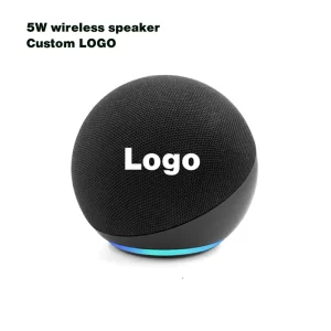 Custom Logo Gift RGB LED Light FM Radio USB Music Player Portable Wireless Bluetooths Speaker