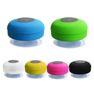 Custom Logo Wireless Stereo Water Floating Waterproof BT Suction Cup Speaker for Mobile Phone Mini Speaker