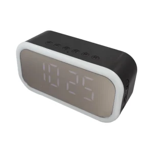 Custom Mirror Smart RGB LED Lighting Wireless Alarm Clock with RGB Wireless Speakers Digital Wireless Alarm Clock