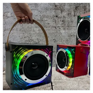 Custom Party Speaker with Wireless Mic Portable Bluetooth Rechargeable Sound Speakers for DJ