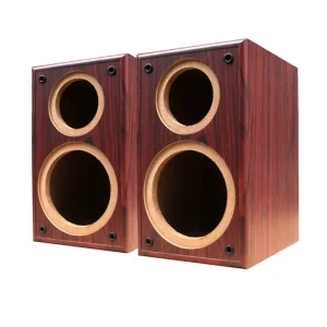 Custom Rosewood Veneer Loudspeaker Cabinet Empty HiFi Bookshelf Speaker Shell for Home Theater Accessory