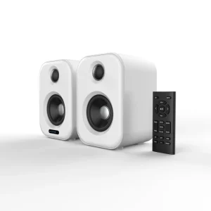 Customizable 50W BT Bookshelf Speaker 2.0 Active Desktop Speaker with Multiple Colors for Home Theater Systems