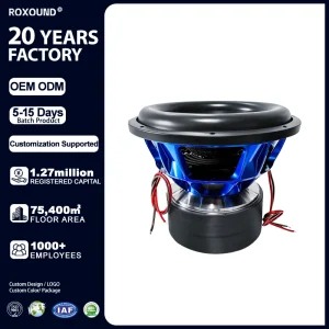 Customizable OEM ODM Used For Car Home Speakers Accessories Circular Subwoofer Unit With Plastic Cabinet 50-100W Output Power
