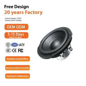 Customized 2.75 Inch 84MM Dual Magnet Multimedia Speaker Driver 3Ω 30W HiFi Full Range Speaker Units for Audio Systems