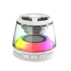 Customized 5W Magnetic Wireless Charger Lightweight Phone Speaker with Light Effects