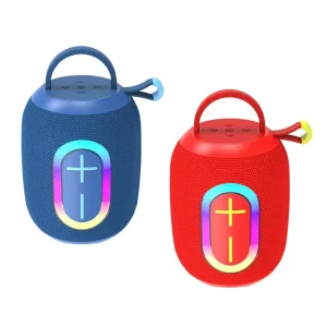 Customized Large Volume Portable 5.3 Waterproof IPX2 Outdoor Camping Speaker RGB LED Memory Card Mobile Phone Computer