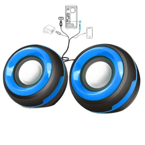 Cute Round Portable USB Computer Wired Speakers Mini Bass Speakers Amplifier Manufacturer