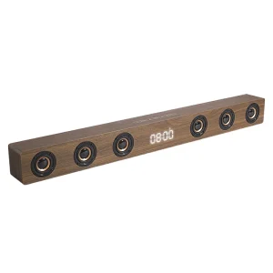D90 Custom HiFi Wooden Bluetooth Wireless Surround Speaker System Battery for Home Theater and Mobile Phone