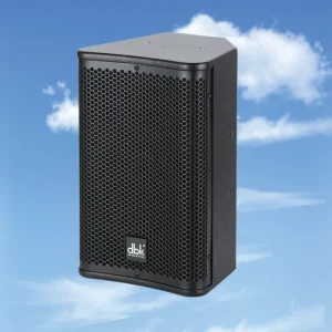 DBK Singal 8 Inch Two Way Full Range Portable Stereo Surround Professional Passive PA Speakers for Party Church Event Wedding