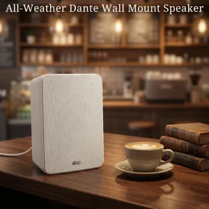 DEKEN FIT WS6L (DT) Outdoor PA Dante Wall Speaker Waterproof 48V POE 6.5 Inch IP55 Weatherproof Active Wall-Mounted Dante Speaker